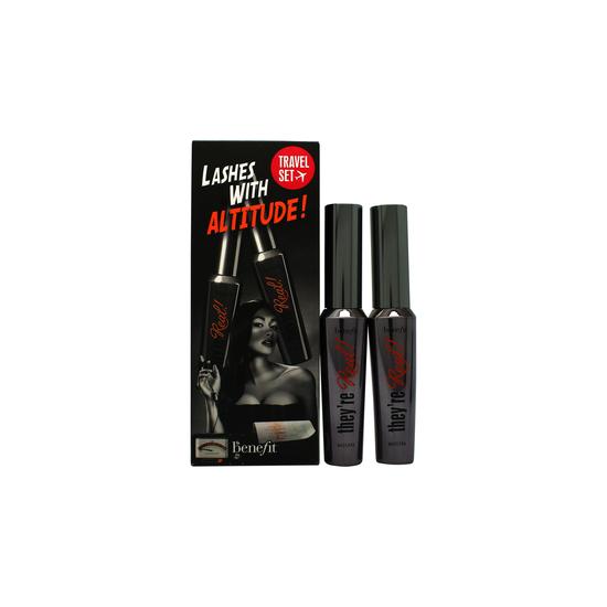 Benefit Lashes With Altitude Gift Set They're Real Mascara Jet Black