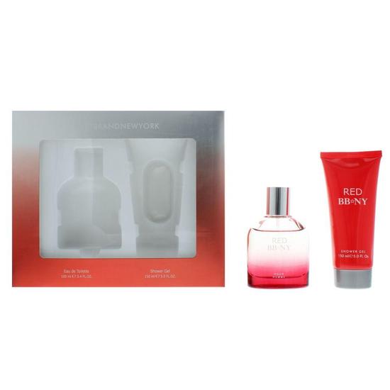 BBNY Red Pour Homme Eau De Toilette & Shower Gel Gift Set Men's 100ml