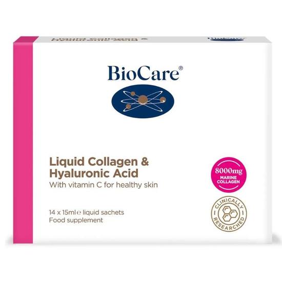 BioCare Liquid Collagen & Hyaluronic Acid Sachets 14 Sachets