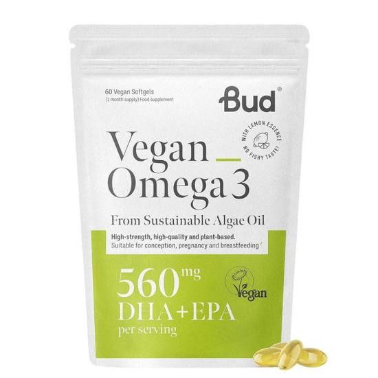 Bud Nutrition Vegan Omega 3 Softgels 60 Softgels