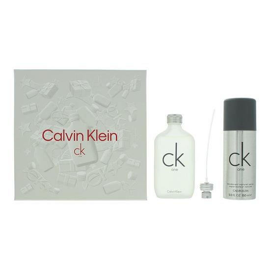Calvin Klein CK One 2 Piece Eau De Toilette Gift Set 100ml