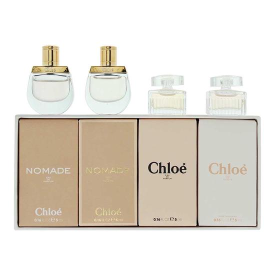 Chloé Miniature Gift Set Chloe Nomade Eau De Parfum 5ml Chloe Eau De Parfum 5ml Chloe Nomade Eau De Toilette 5ml Chloe Eau De Toilette 5ml