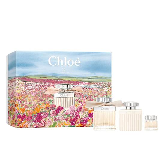 Chloé Signature Eau De Parfum Women's Perfume Gift Set 75ml With Body Lotion & 5ml Eau De Parfum