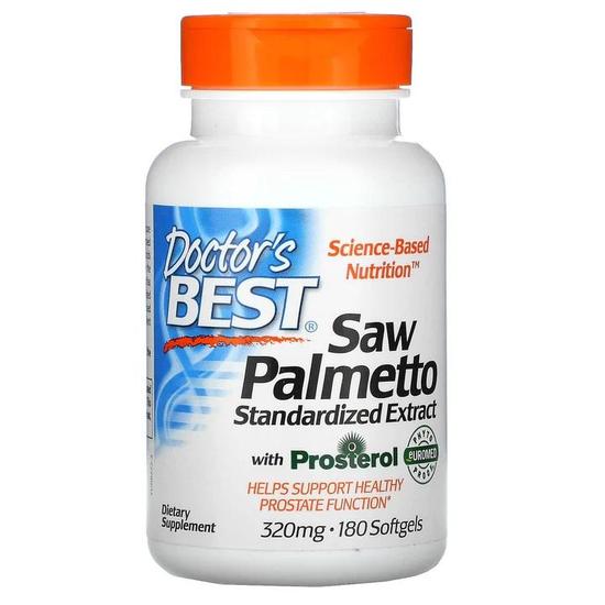 Doctor's Best Saw Palmetto Standardised Extract 320mg Softgels 180 Softgels
