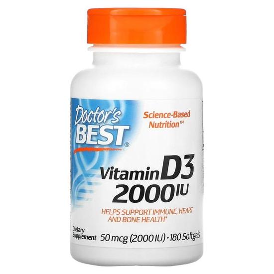 Doctor's Best Vitamin D3 2000iu Softgels
