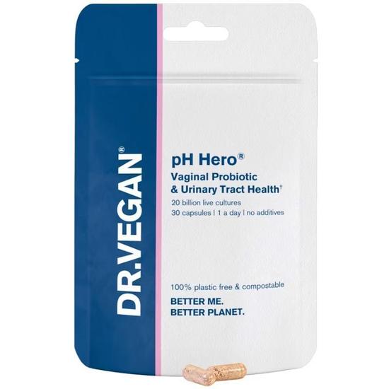 Dr Vegan pH Hero Vaginal Health & UTI Support Capsules