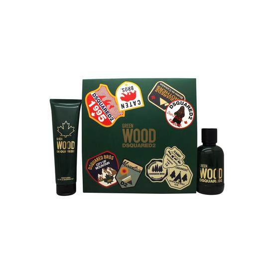 Dsquared2 Green Wood Gift Set 100ml Eau De Toilette + 150ml Shower Gel