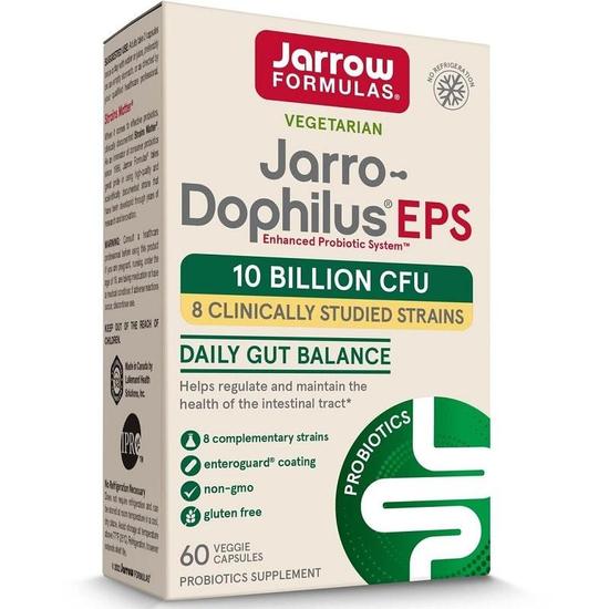 Jarrow Formulas JarroDophilus EPS 10 Billion Vegicaps 60 Vegicaps