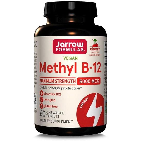 Jarrow Formulas Methyl B12 5000mcg Chew Tablets 60 Tablets