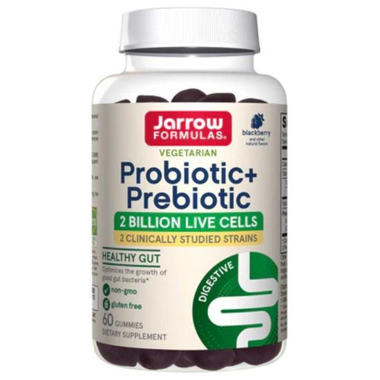 Jarrow Formulas Probiotic + Prebiotic Blackberry Gummies 60 Gummies