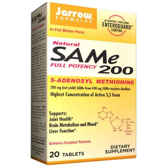 Jarrow Formulas SAMe 200 Tablets 20 Tablets