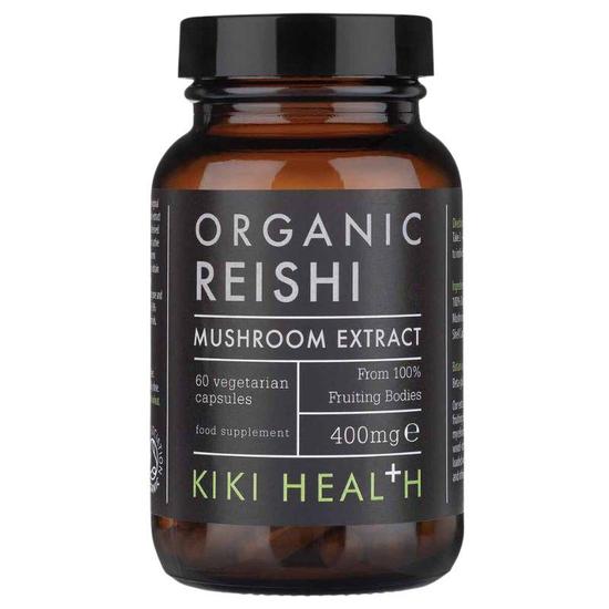 KIKI Health Organic Reishi Mushroom Extract Vegicaps 60 Vegicaps
