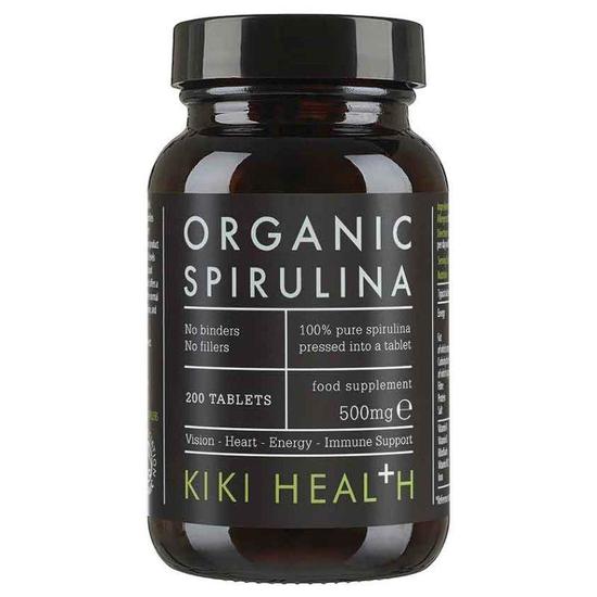 KIKI Health Organic Spirulina Tablets 200 Tablets