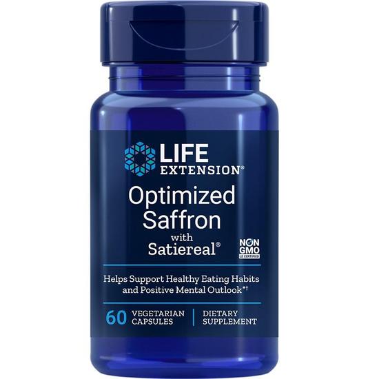 Life Extension Optimised Saffron With Satiereal Vegicaps 60 Vegicaps
