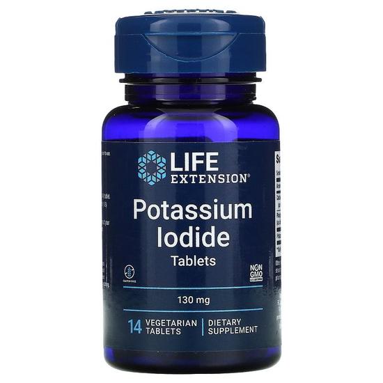 Life Extension Potassium Iodide 130mg Tablets 14 Tablets