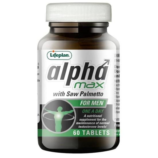Lifeplan Alpha Max With Saw Palmetto Tablets 60 Tablets