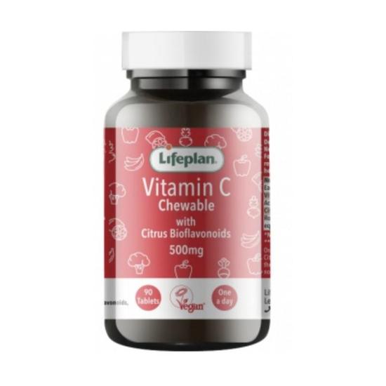 Lifeplan Chewable Vitamin C 500mg Tablets 90 Tablets