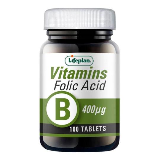 Lifeplan Folic Acid 400ug Tablets 100 Tablets