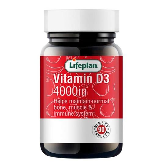 Lifeplan Vitamin D3 4000iu Tablets 90 Tablets