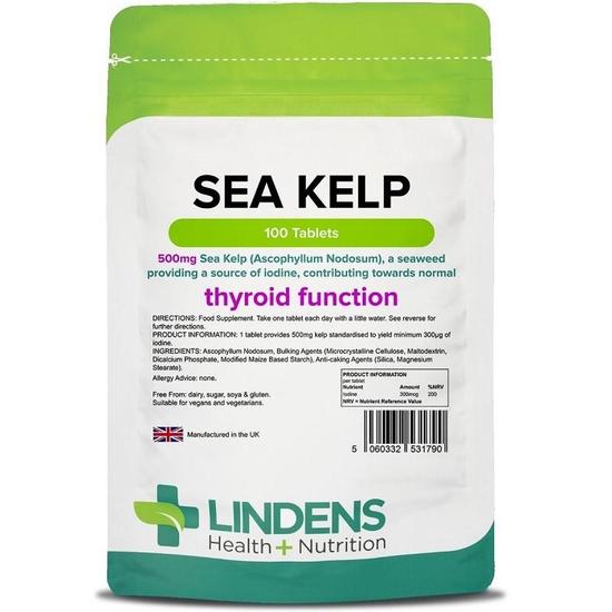 Lindens Kelp 500mg Tablets 100 Tablets