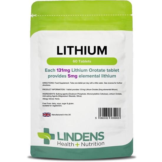 Lindens Lithium 5mg Tablets 60 Tablets