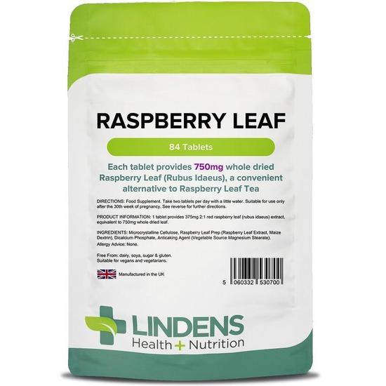 Lindens Raspberry Leaf 750mg Tablets 84 Tablets