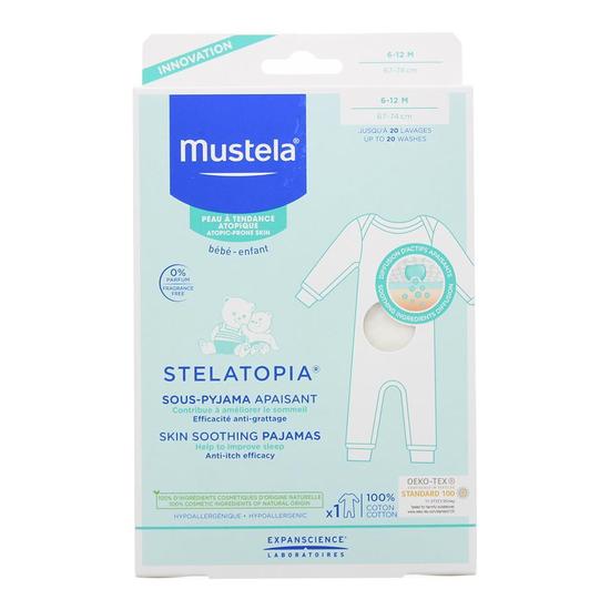 Mustela Stelatopia Skin Soothing Pyjamas For Atopic Prone Skin 6-12m