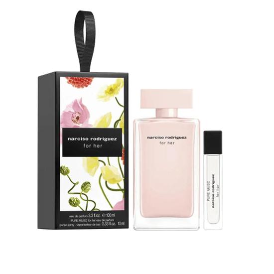 Narciso Rodriguez Musc Noir Eau De Parfum Women's Fragrance Gift Set 100ml With 10ml Eau De Parfum
