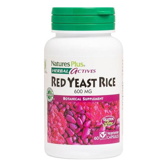 Nature's Plus Herbal Actives Red Yeast Rice 600mg Vegicaps 60 Vegicaps