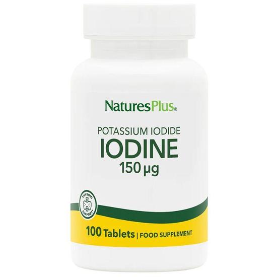 Nature's Plus Potassium Iodide 150mcg Iodine Tablets 100 Tablets
