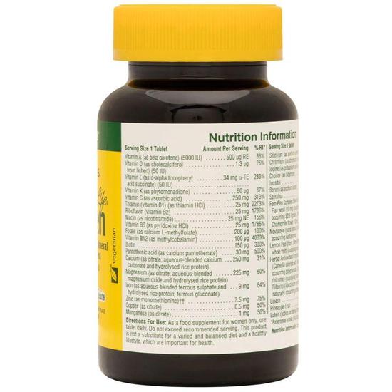 Nature's Plus Source Of Life Women's Multi Tablets 60 Tablets