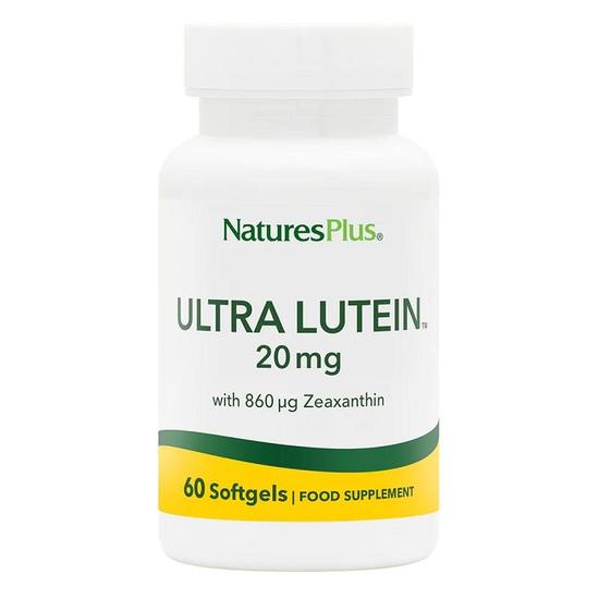 Nature's Plus Ultra Lutein 20mg Softgels 60 Softgels