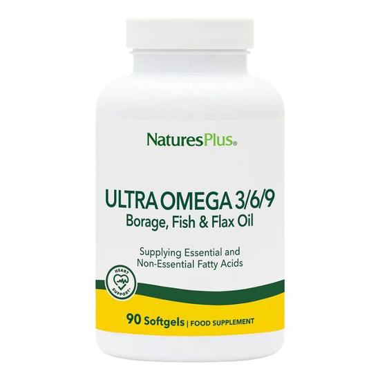 Nature's Plus Ultra Omega 3-6-9 1200mg Softgels 90 Softgels