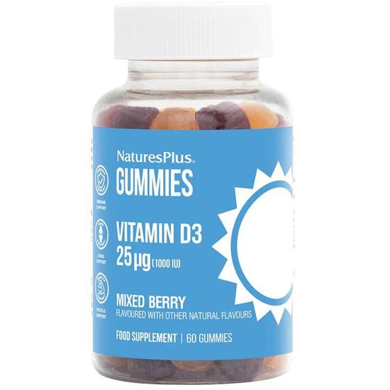 Nature's Plus Vitamin D3 1000iu Gummies 60 Gummies