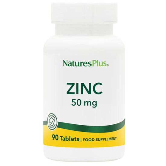 Nature's Plus Zinc 50mg Tablets 90 Tablets