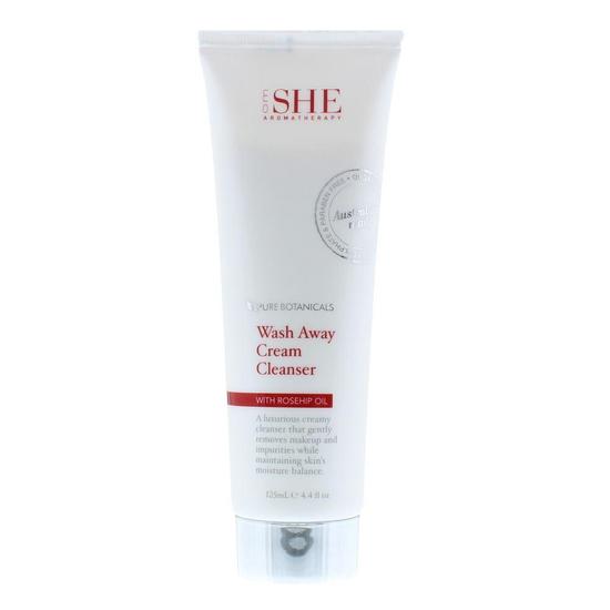 Om SHE Pure Botanicals Wash Away Cream Cleanser With Rosehip Oil 125ml