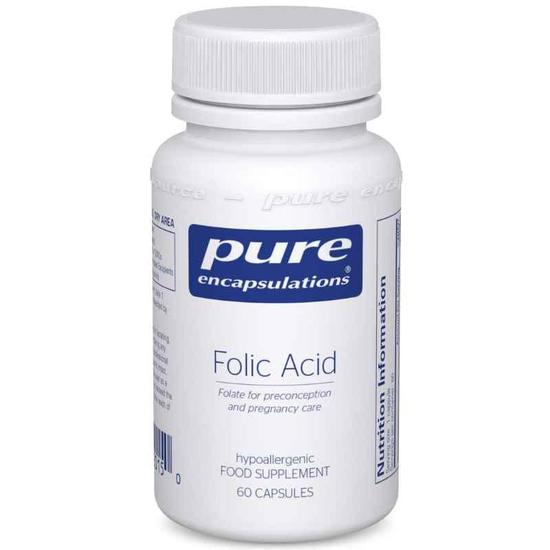 Pure Encapsulations Folic Acid Capsules 60 Capsules