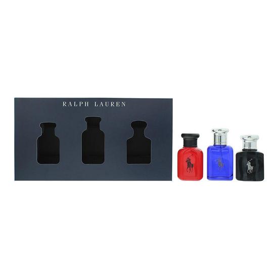 Ralph Lauren Polo Eau De Toilette Blue 40ml, Black 40ml + Red 40ml Gift Set 40ml