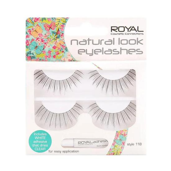 Royal Cosmetics Natural Look False Eyelashes With Adhesive