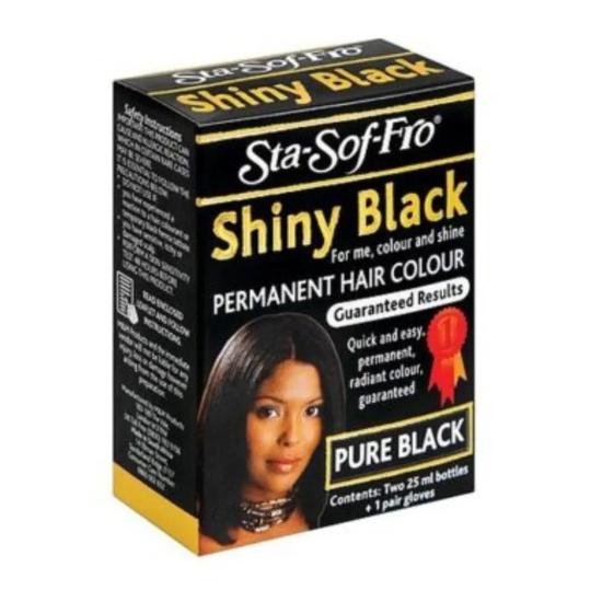 Sta-Sof-Fro Shiny Black Permanent Hair Colour Liquid