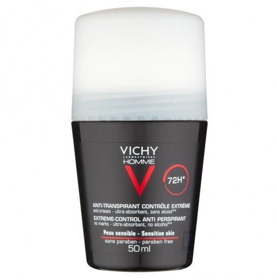 Vichy Homme Men's Deodorant For Sensitive Skin Roll-On 50ml