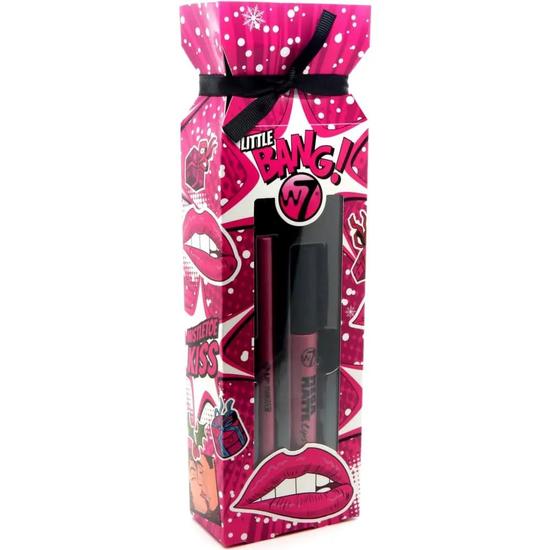 W7 Little Bang! Pink Lips Lip Gloss & Lip Liner Duo