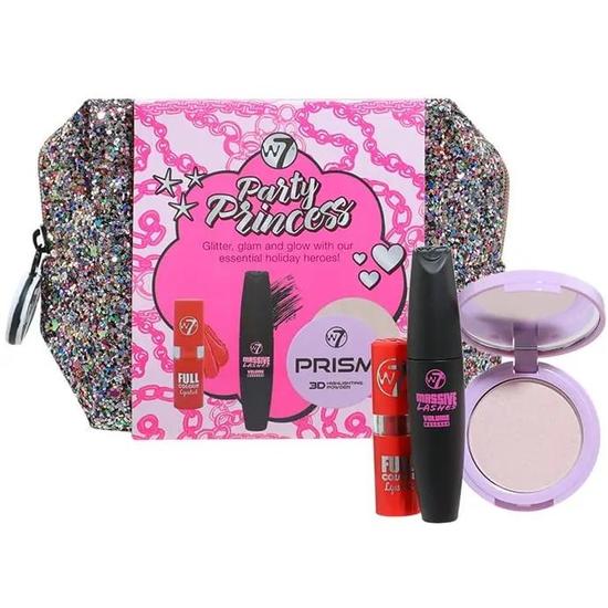 W7 Party Princess Grab & Go Makeup Kit 3 Piece