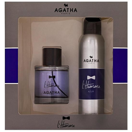 Agatha L'Homme Azur Eau De Toilette Spray Gift Set 100ml