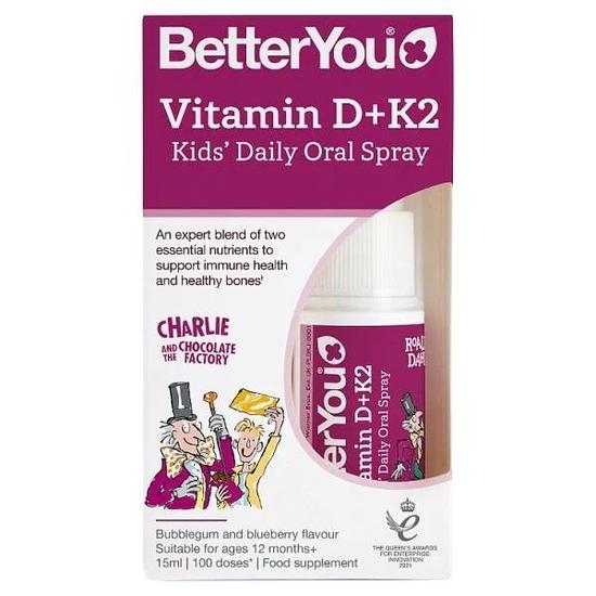 BetterYou Vitamin D + K Kids Oral Spray