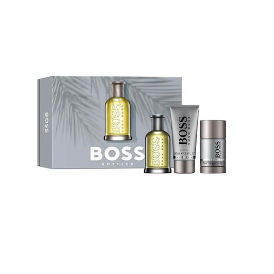 Boss Bottled Eau De Toilette Men's Aftershave Gift Set Spray With Shower Gel & Deodorant 100ml