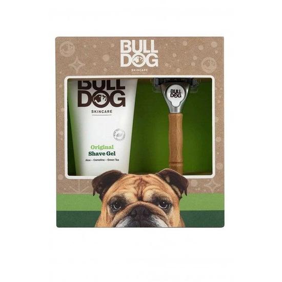 Bulldog Shaving Gel Original Bamboo Razer With 1 Blade