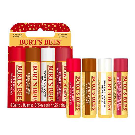 Burt's Bees Festive Lip Balm Gift Set 4-pack Lip Balm