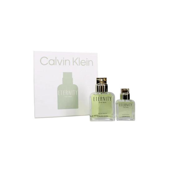 Calvin Klein Eternity Eau De Toilette Men's Aftershave Gift Set Spray 100ml & 30ml Eau De Toilette
