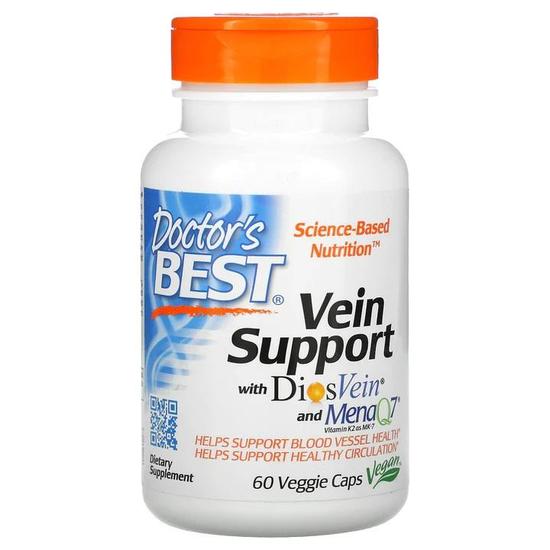 Doctor's Best Vein Support With DiosVein & MenaQ7 Vegicaps 60 Vegicaps